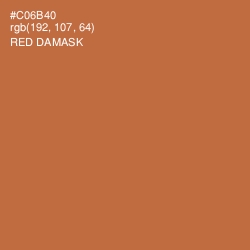 #C06B40 - Red Damask Color Image